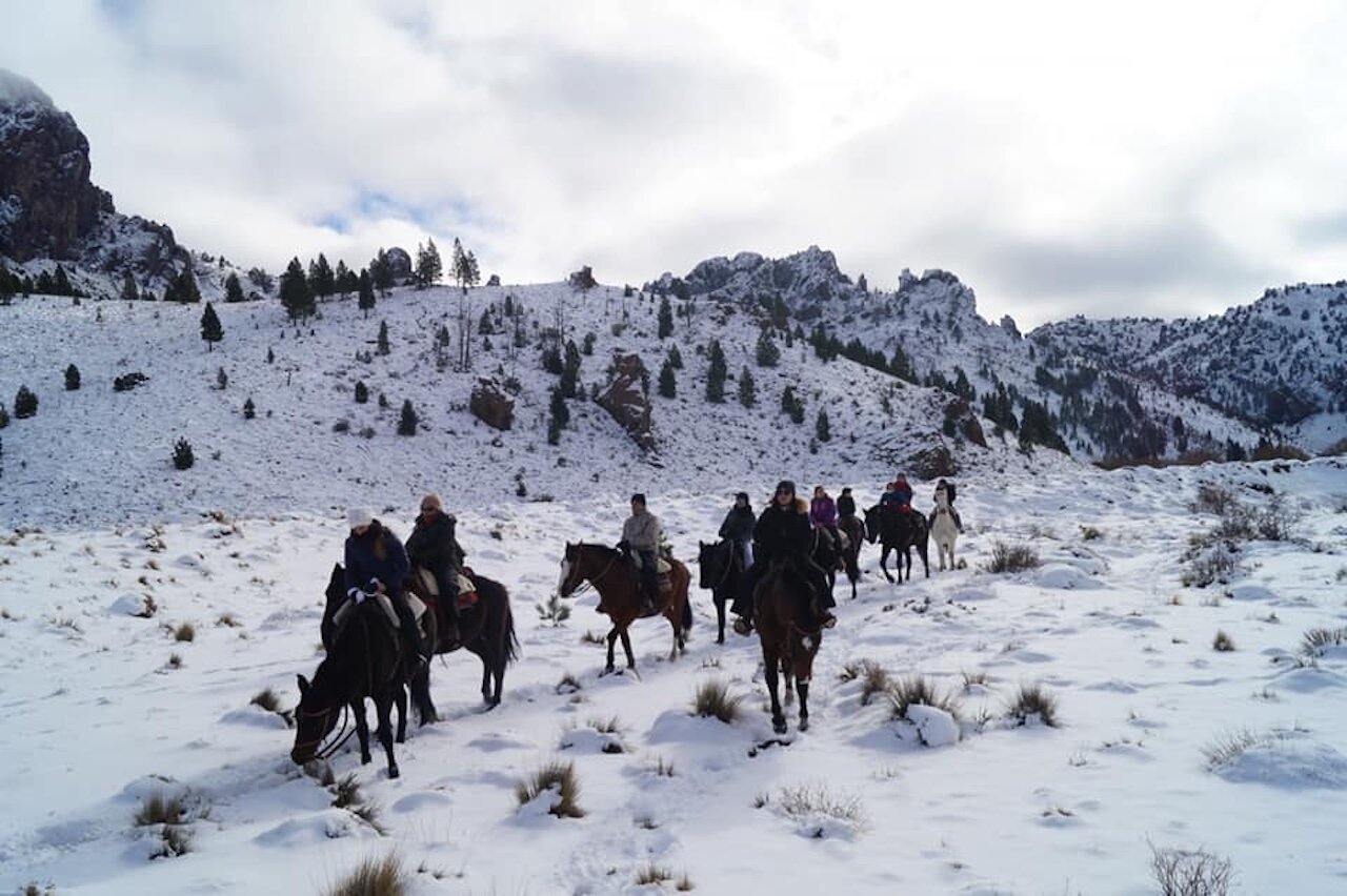 Cabalgata en Estepa Patagónica